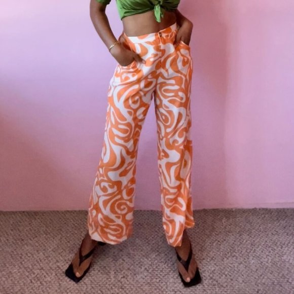 NWT Find Me Now The Label Dream On Pants in Creamsicle - Picture 2 of 10